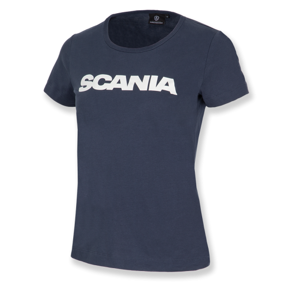 Ladies Navy Basic Wordmark T-Shirt 