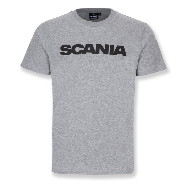 Men's Grey Basic Wordmark T-Shirt 