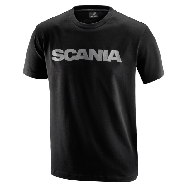 Miesten musta perusteksti-T-paita