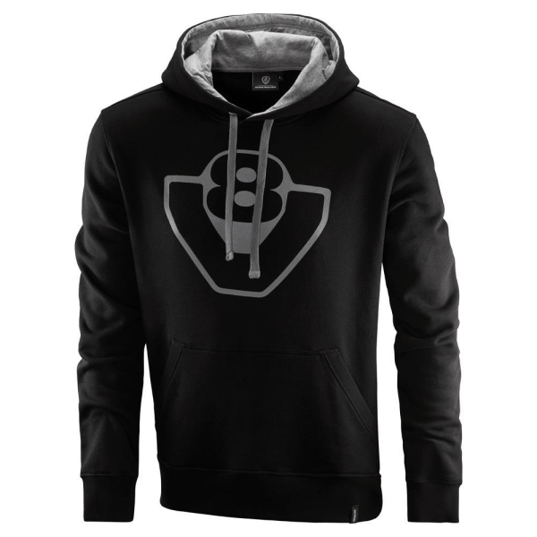 Men's Black Basic V8 Hoodie
