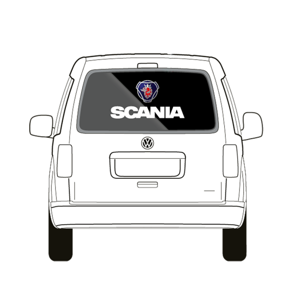 Voertuigsticker met Scania logo (523 x 272mm)