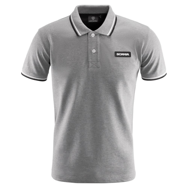 Men's Grey Classic Scania Pique