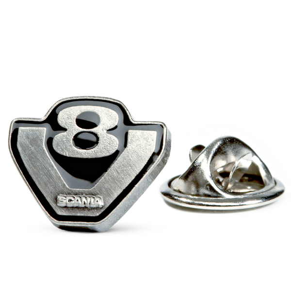 V8 Pin Badge