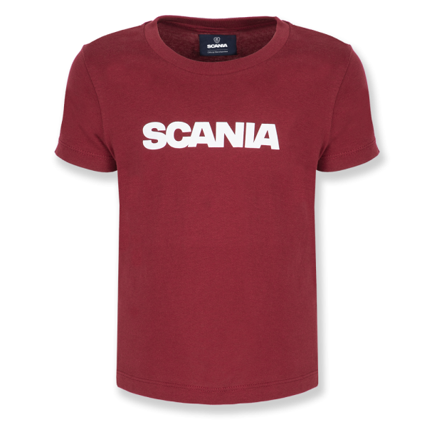 Kids Burgundy Wordmark T-Shirt