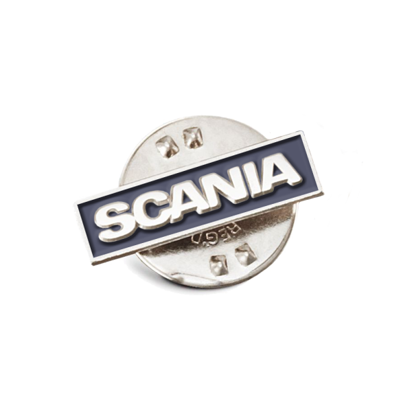 Blue Wordmark Pin Badge