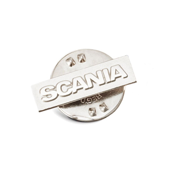 Silver Wordmark Pin Badge